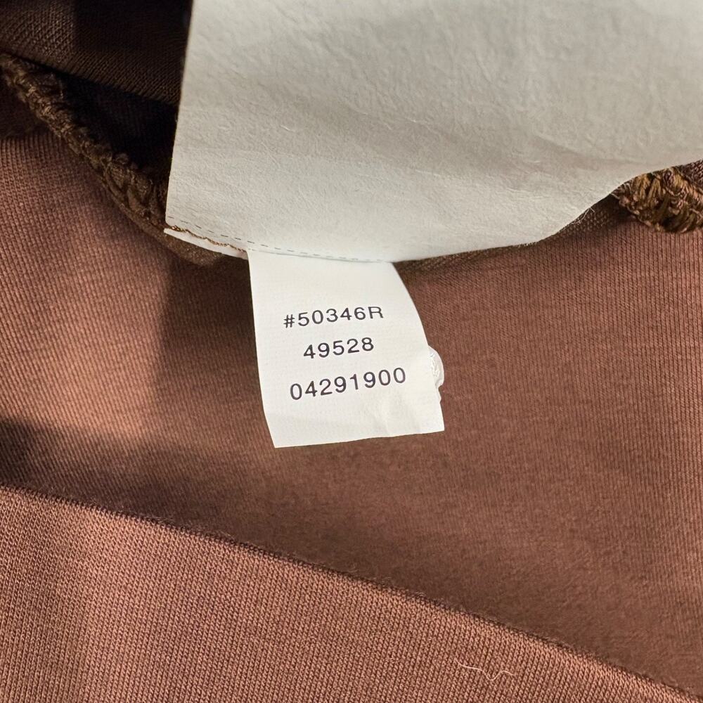 SPANX AirEssentials Half Zip Pullover Espresso Brown Soft Stretch Large NWT - Picture 14 of 15